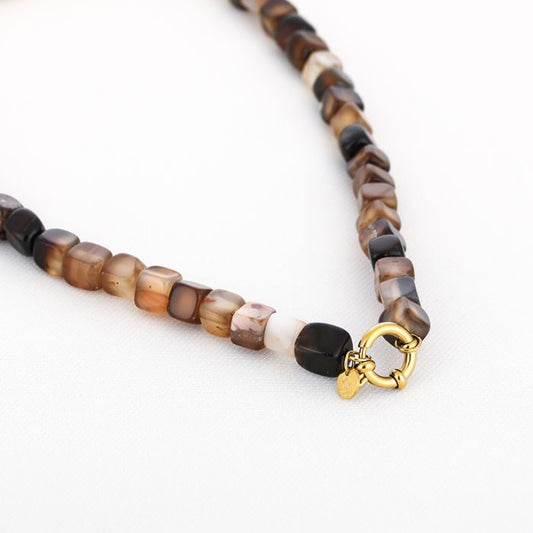 Kralenketting Bali - Bruin