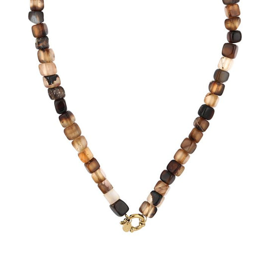 Kralenketting Bali - Bruin