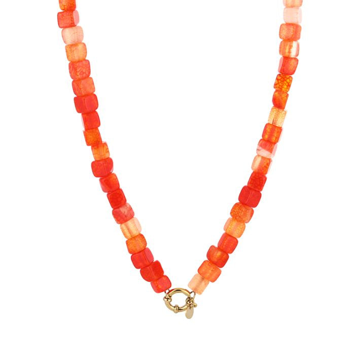 Kralenketting Bali - Oranje