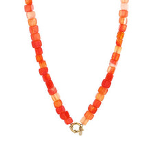 Afbeelding in Gallery-weergave laden, Ketting natuursteen - Oranje
