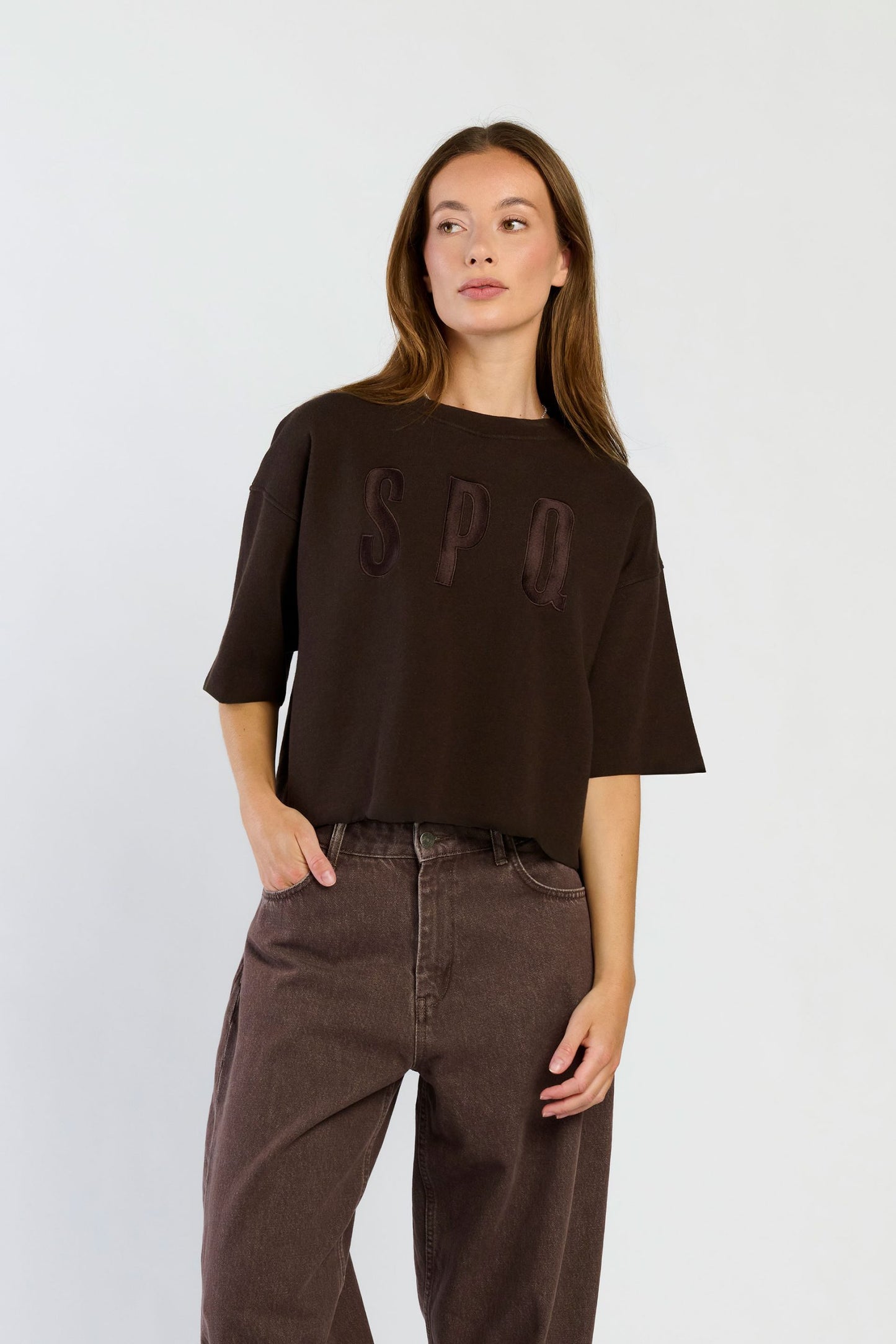 Spooq Jott sweater - Dark brown