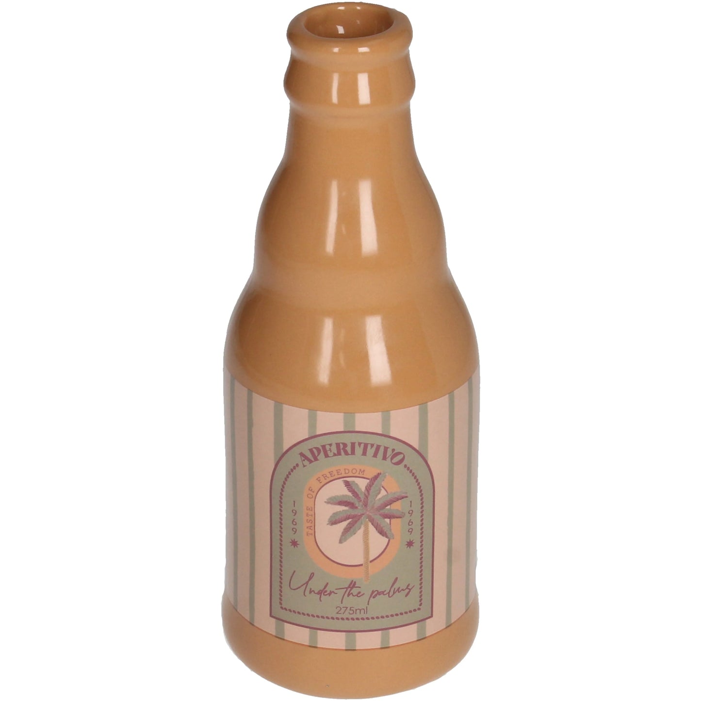 Vaas aperitivo palm - Zalm/oranje