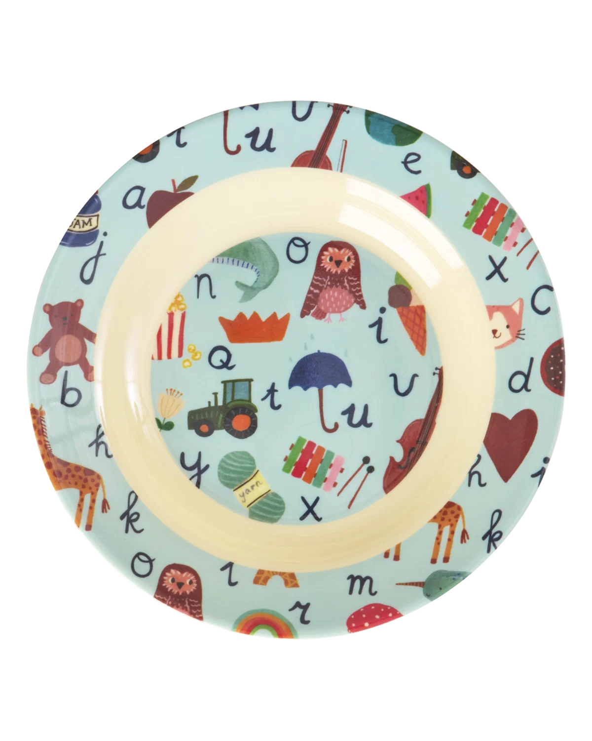 Rice - Kinderbord ABC blauw