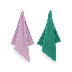 Thee- en Keukenhanddoek -  Set Clean Fun Square