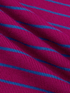 Knitted top Devina - Fuchsia purple/blue