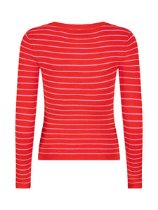 Knitted top Devina - Red/pink