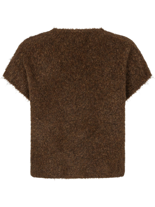 Ydence Knitted Cardigan Rochelle - Coffee brown