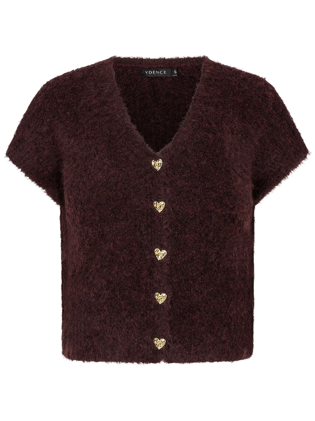 Ydence Knitted Cardigan Rochelle - Plum