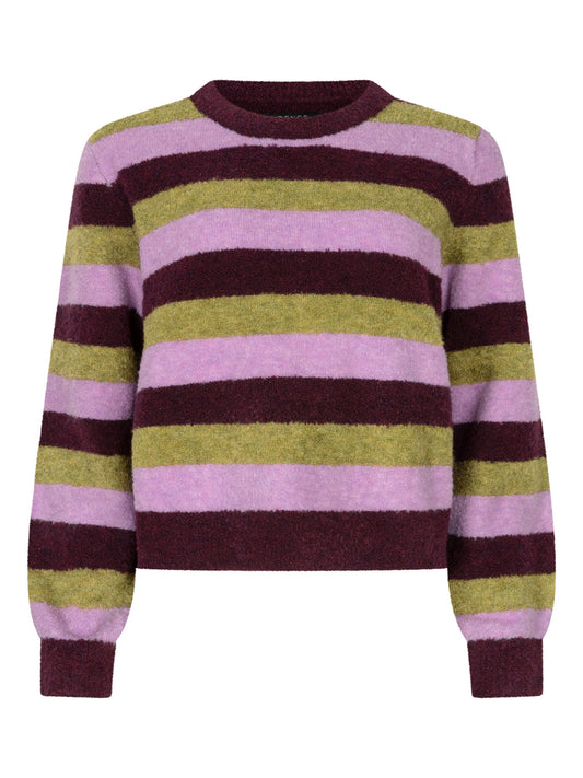 Ydence Knitted sweater Aurora - Aubergine