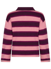 Afbeelding in Gallery-weergave laden, Ydence Knitted top Balou -  Aubergine/coral pink
