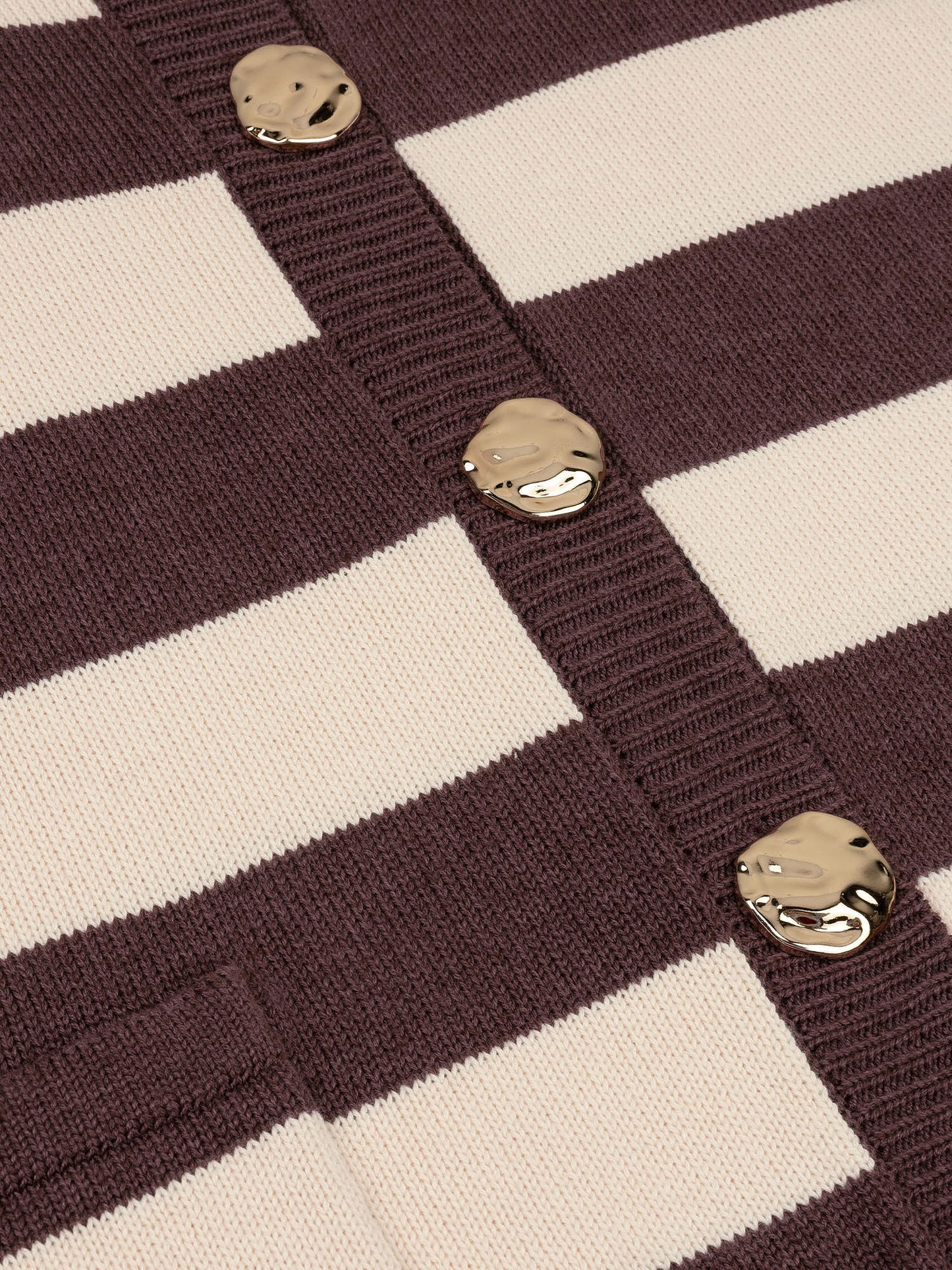 Ydence Knitted top Judith - Brown/Ecru