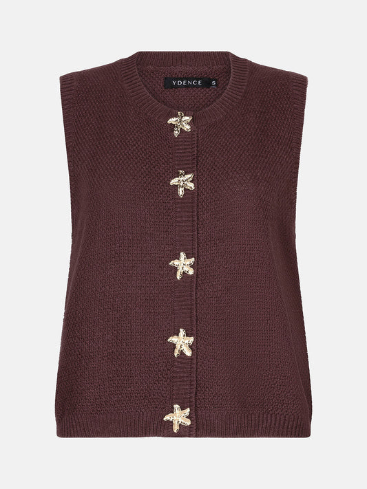 Ydence Knitted top Mona - Brown