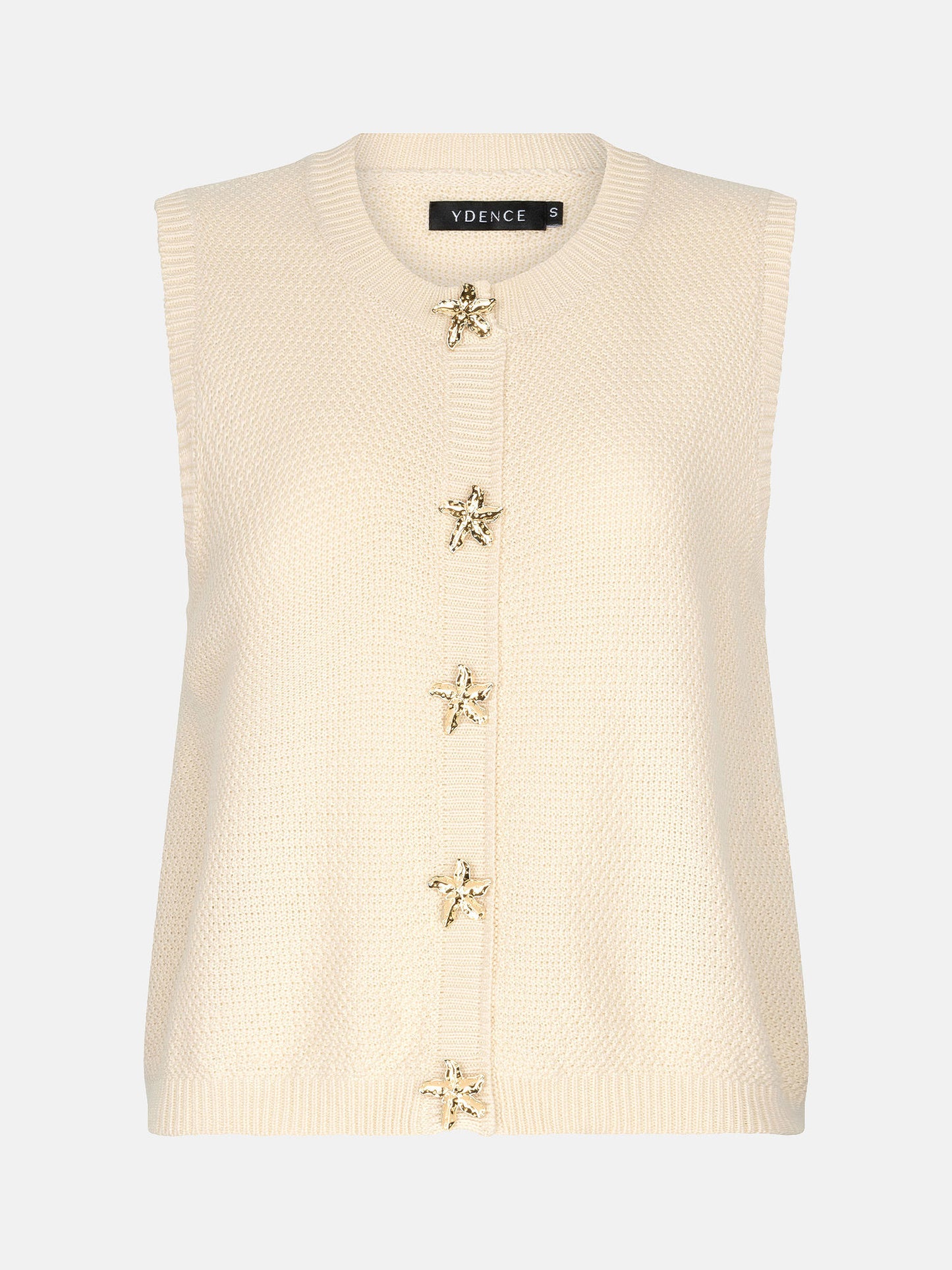 Ydence Knitted top Mona - Ecru