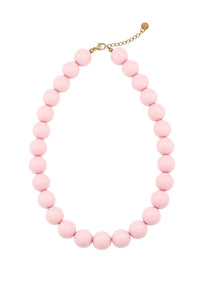 Ketting kralen groot - Lichtroze