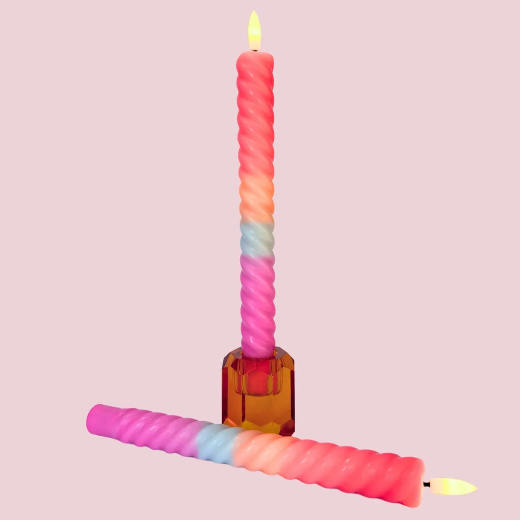 LED Swirl Kaars - Multicolor