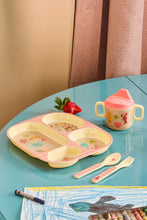 Afbeelding in Gallery-weergave laden, Baby eet set - Koraal - Ocean Print - Geschenkdoos
