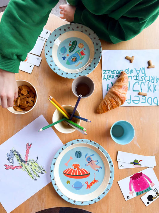 Rice - Kinderbord rond - Dogs in space