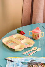 Afbeelding in Gallery-weergave laden, Rice - Kinderbord met 4 Compartimenten - Koraal - Ocean Print
