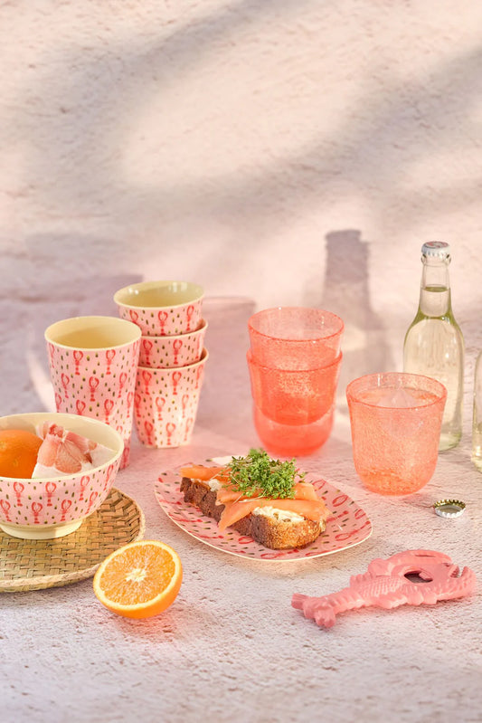 Melamine bowl medium - Lobster pink