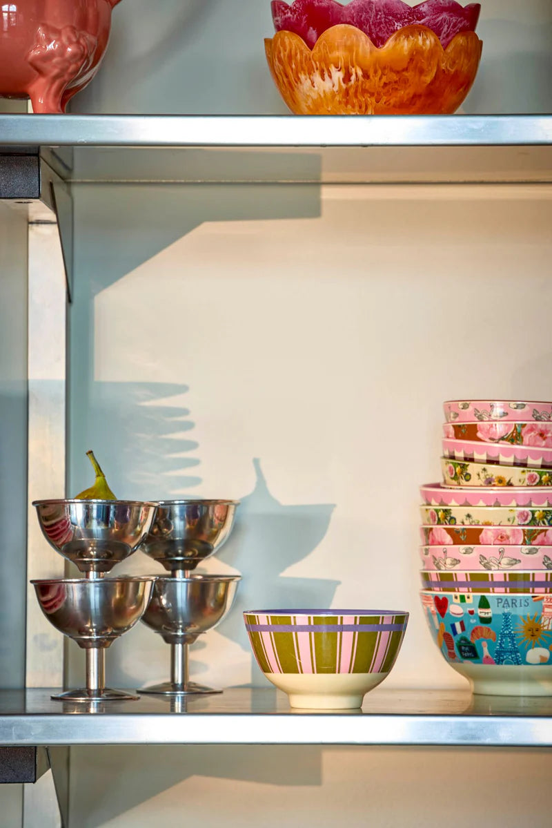Rice - Melamine Bowl Small - Stripe delight