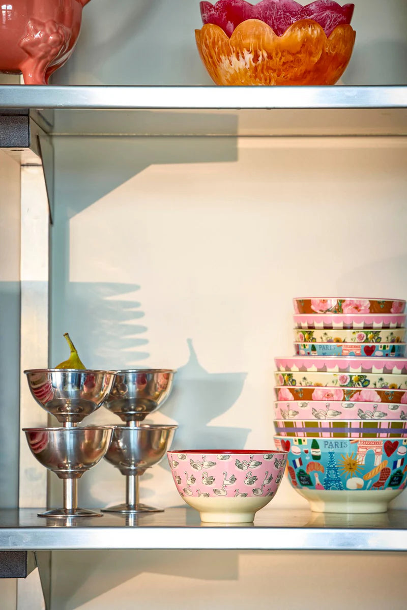 Melamine bowl small - Rice Swan in Paris