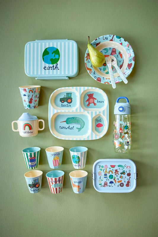 Rice - Medium beker - ABC blauw