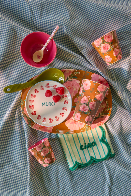 Rice - Medium Beker Floral Fiesta