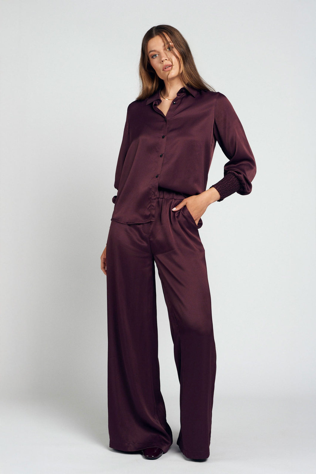 Eve pants - Burgundy