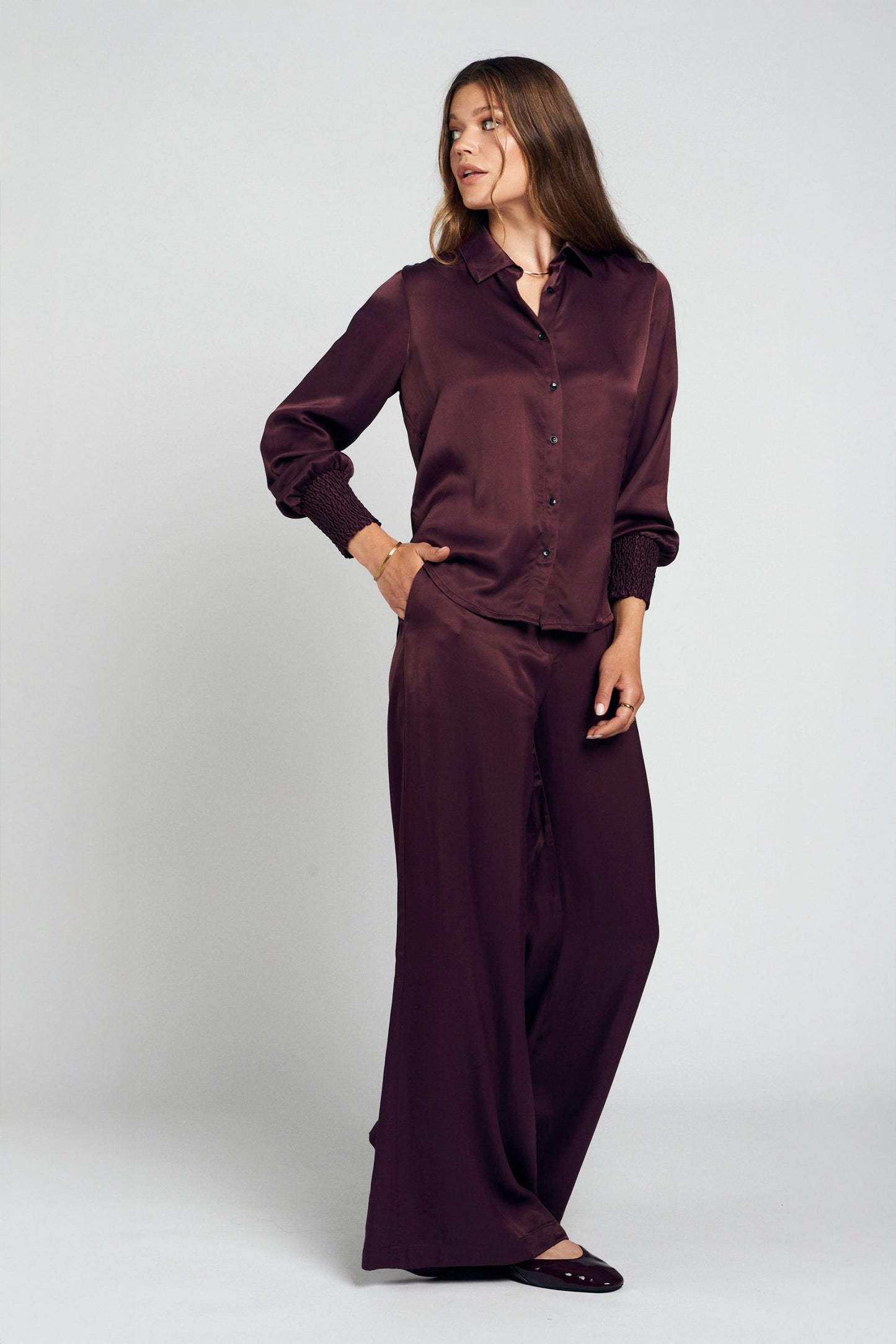 Eve pants - Burgundy