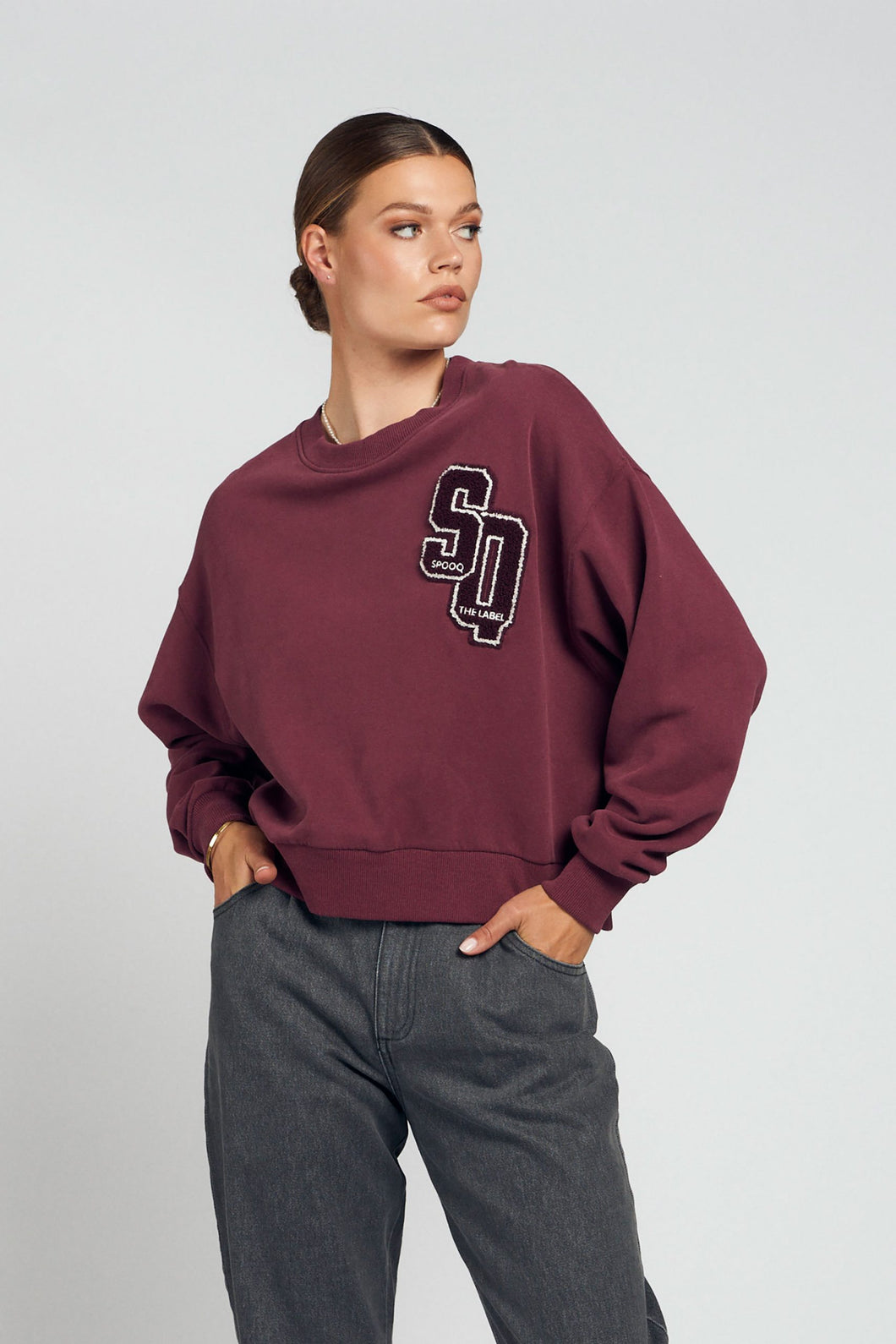 Lucy sweater - Mauve wine