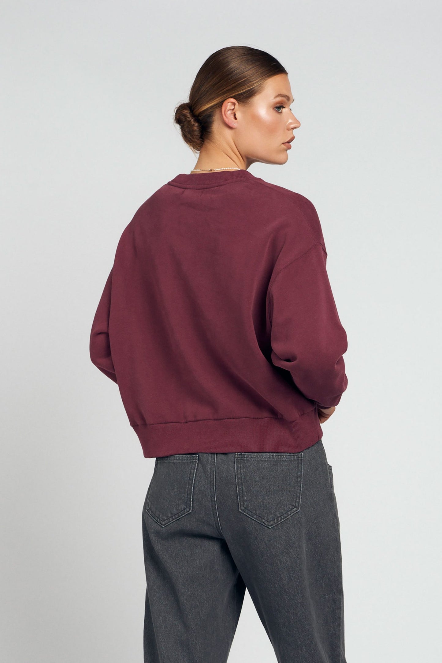 Lucy sweater - Mauve wine