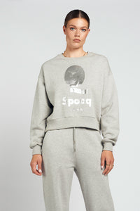 Spooq - Lucy sweater - Grey melange metallic