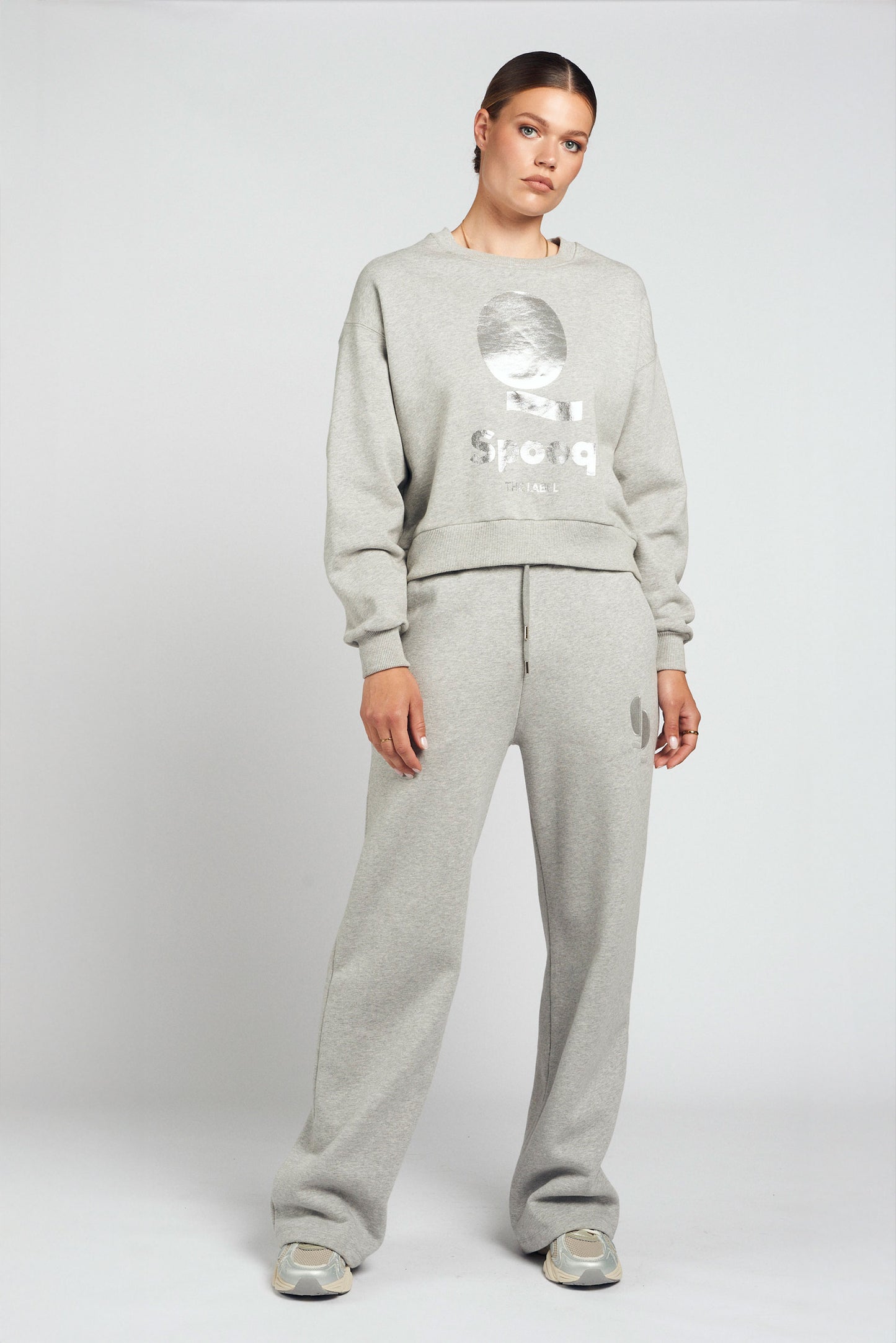 Spooq - Lucy sweater - Grey melange metallic