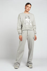 Spooq - Lucy sweater - Grey melange metallic