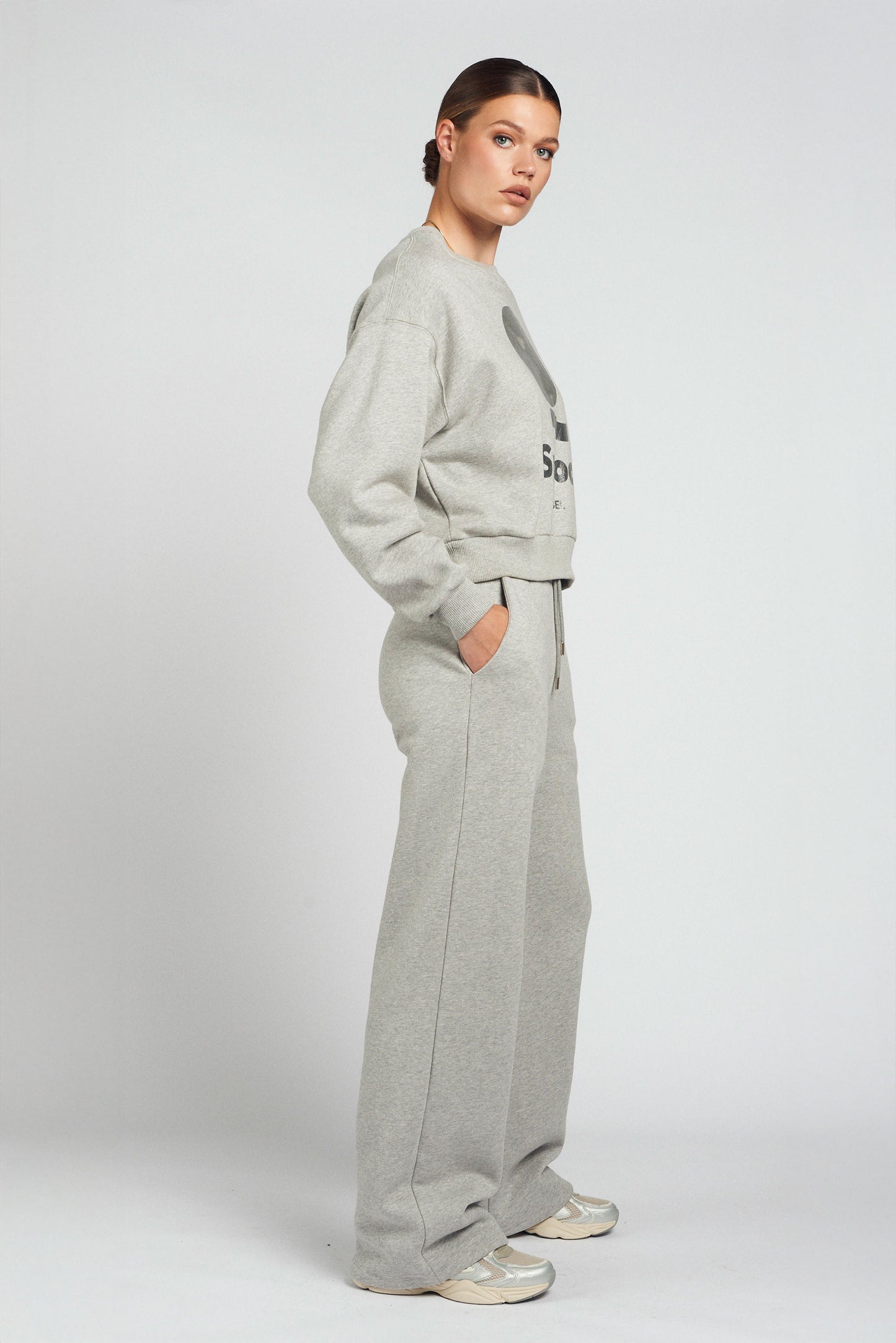 Spooq - Lucy sweater - Grey melange metallic