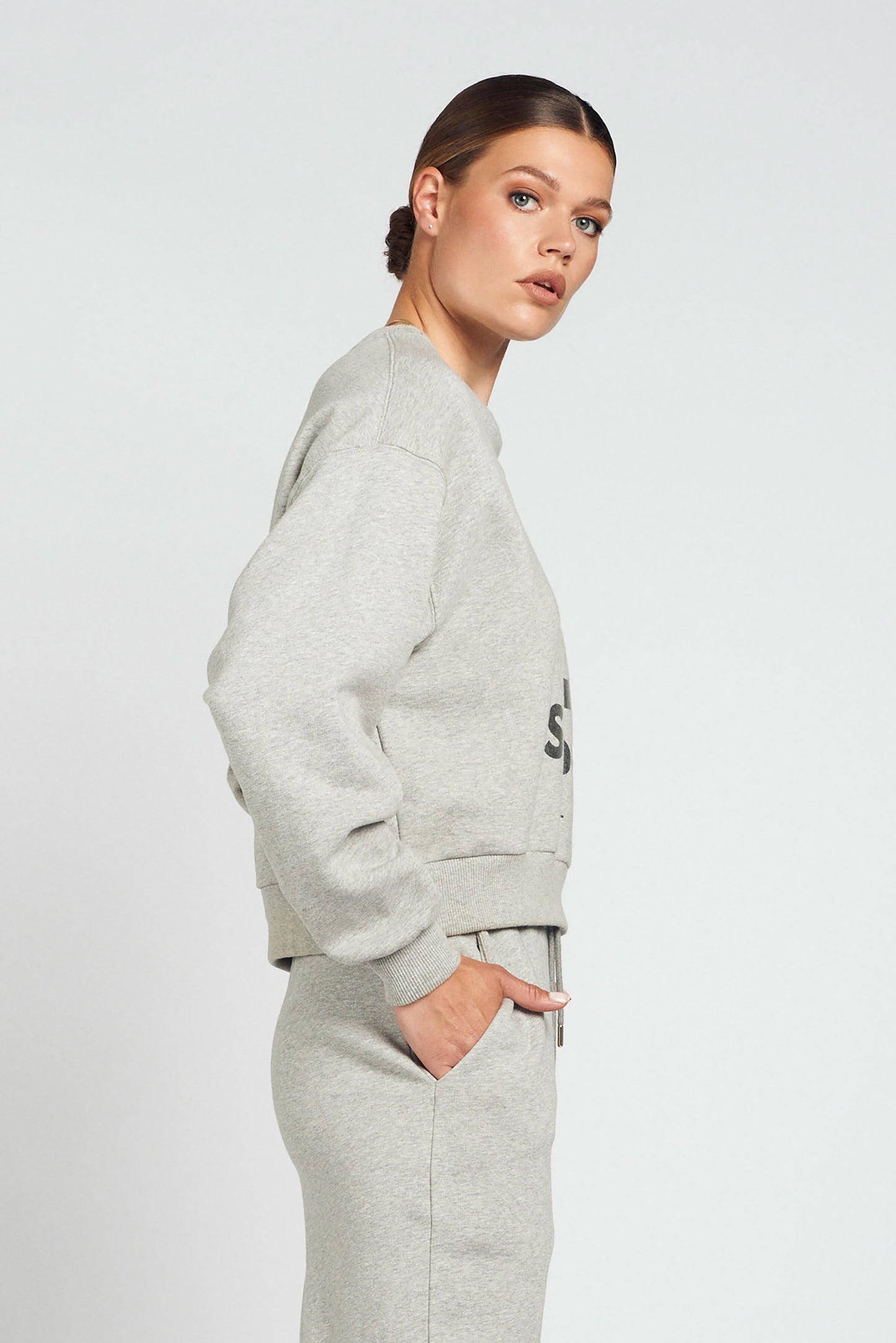 Spooq - Lucy sweater - Grey melange metallic