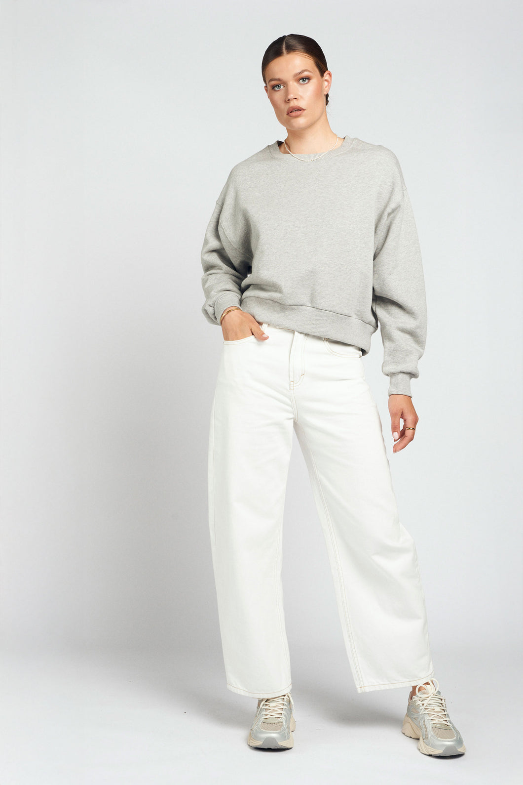 Spooq - Lucy sweater - Grey melange superpower