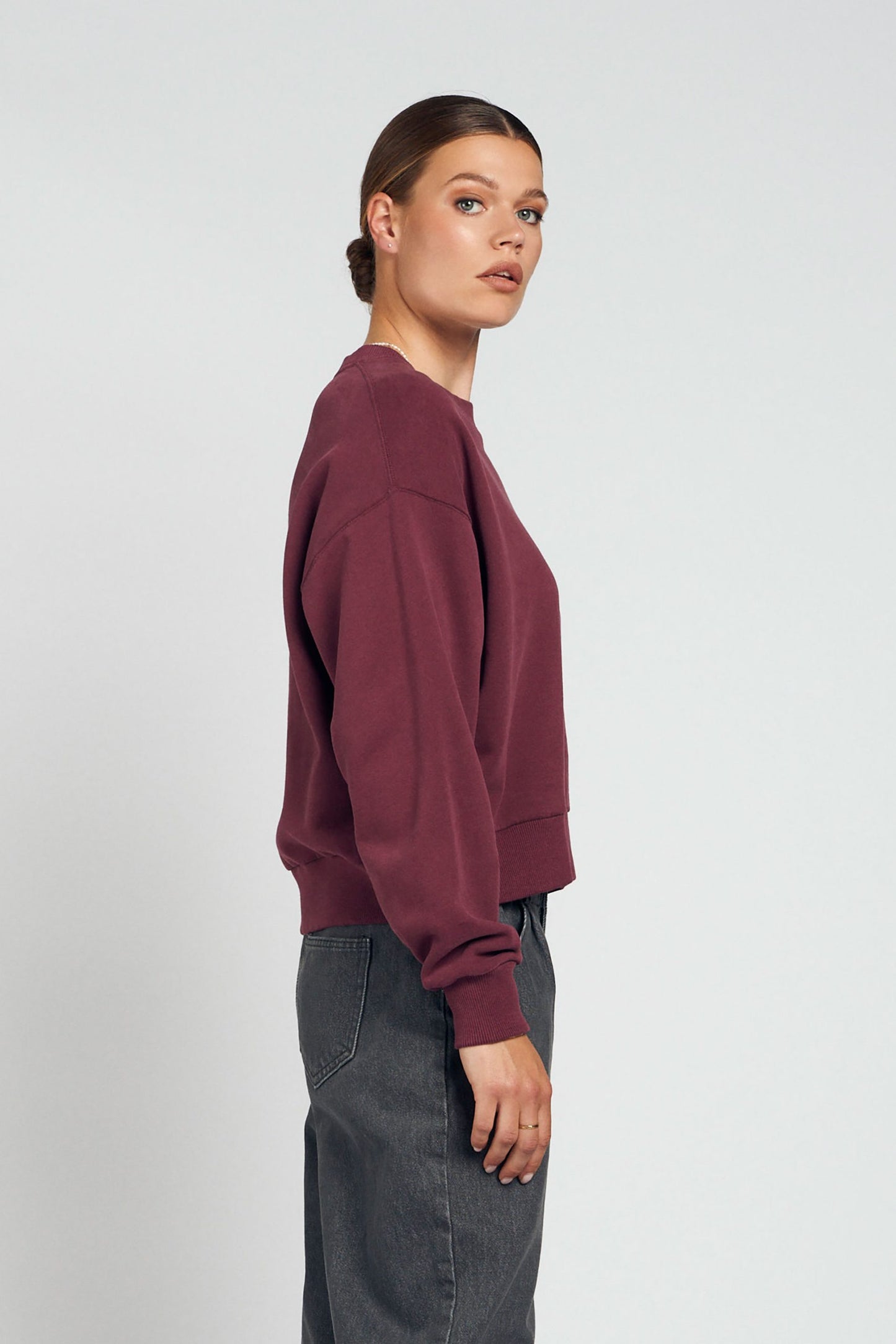 Lucy sweater - Mauve wine