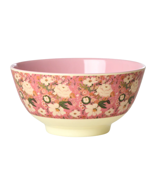 Rice - Melamine Bowl Medium - Alison Flower Print