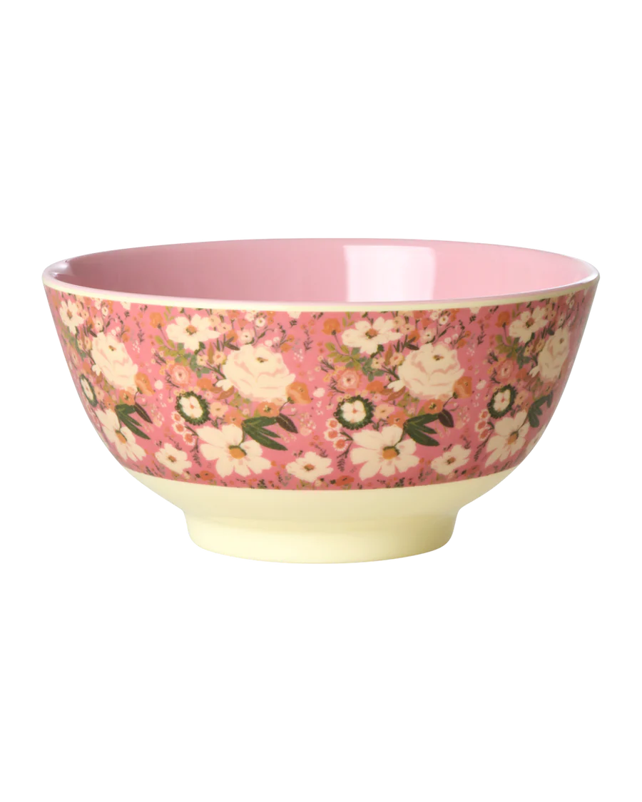 Rice - Melamine Bowl Medium - Alison Flower Print