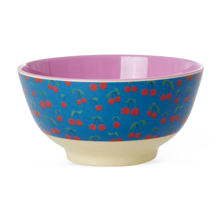 Rice - Melamine bowl medium - Cherry Love Print