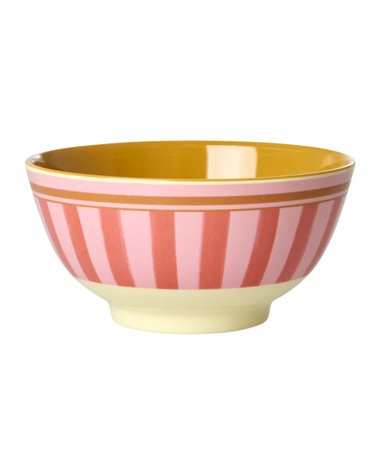 Rice - Melamine Bowl Medium - Organic Stripes