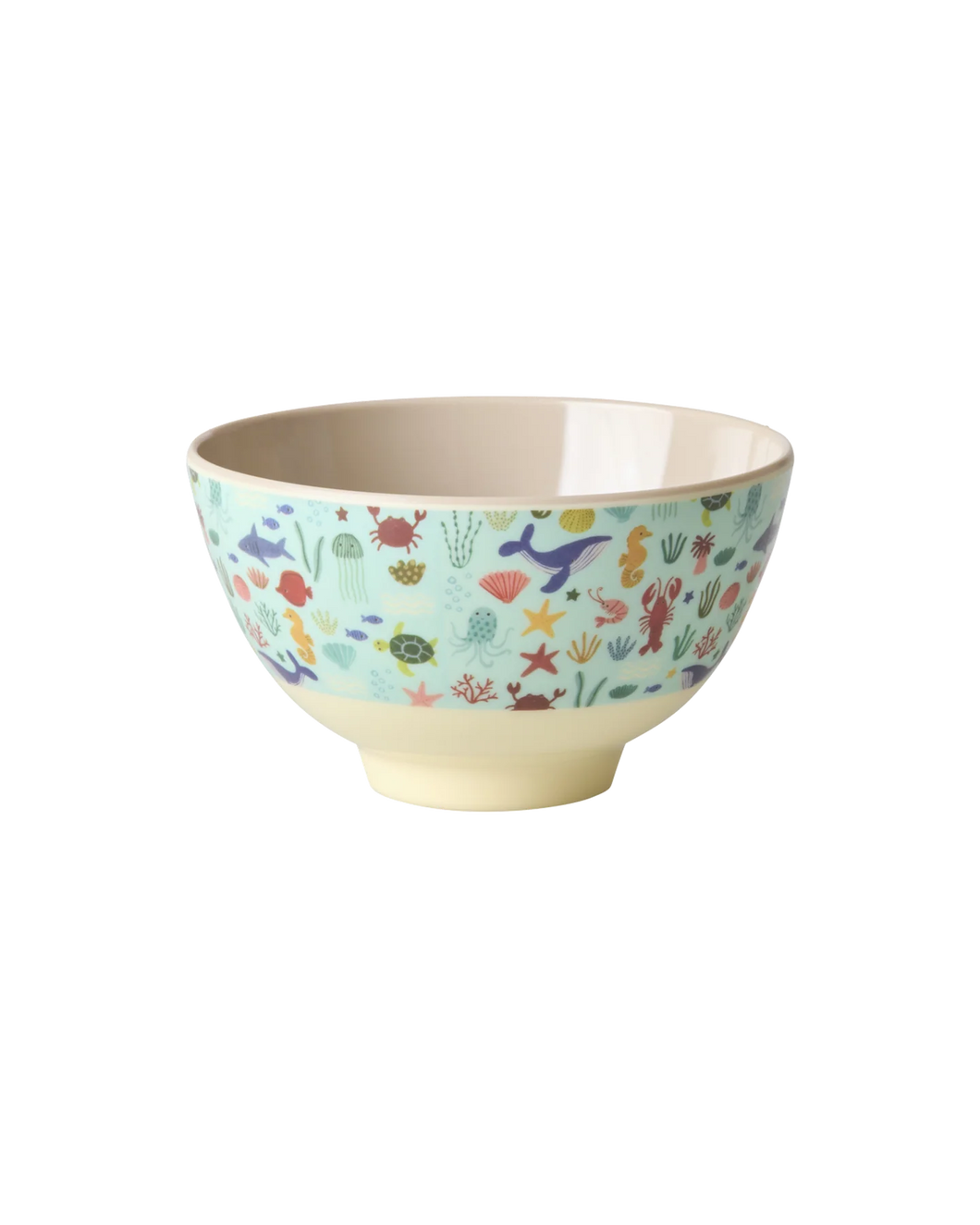 Rice - Klein Kinderschaaltje - Blauw - Ocean Print