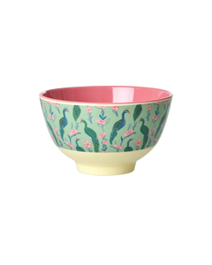 Rice - Melamine Bowl Small - Peacock Power