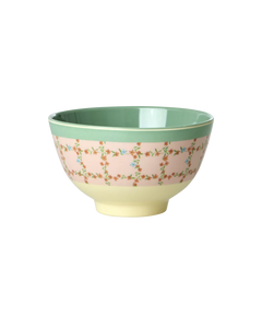 Rice - Melamine Bowl Small - Checkered Stencil
