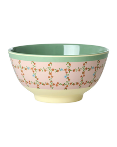 Rice - Melamine Bowl Medium - Checkered Stencil