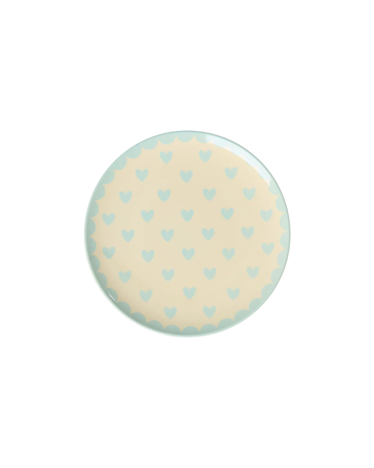 Rice - Taartbordje Mint - Favorite Hearts Print