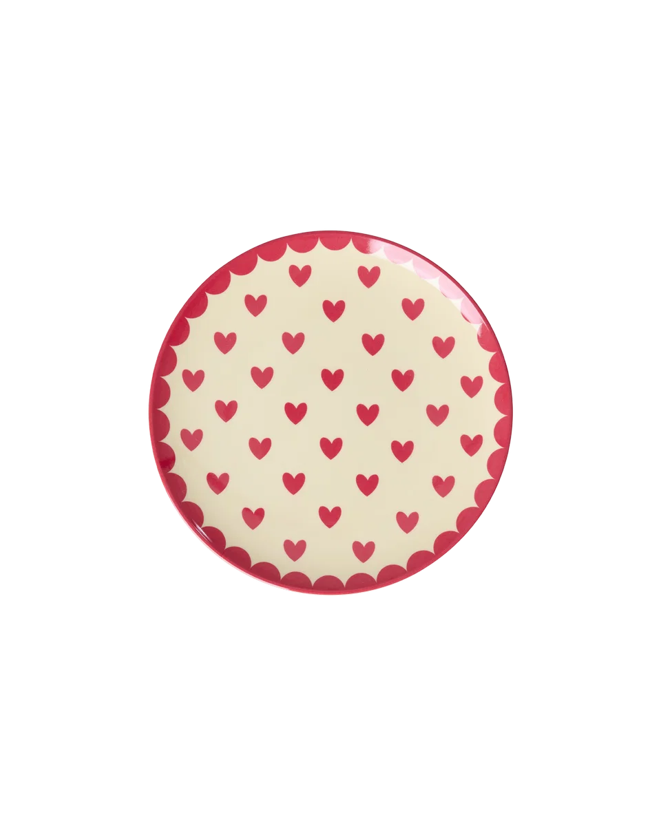 Rice - Taartbordje - Favorite Hearts rood