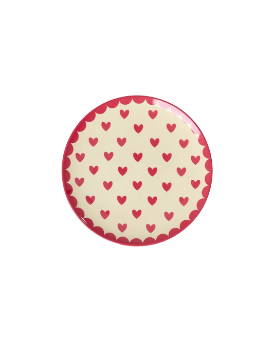 Rice - Taartbordje - Favorite Hearts rood