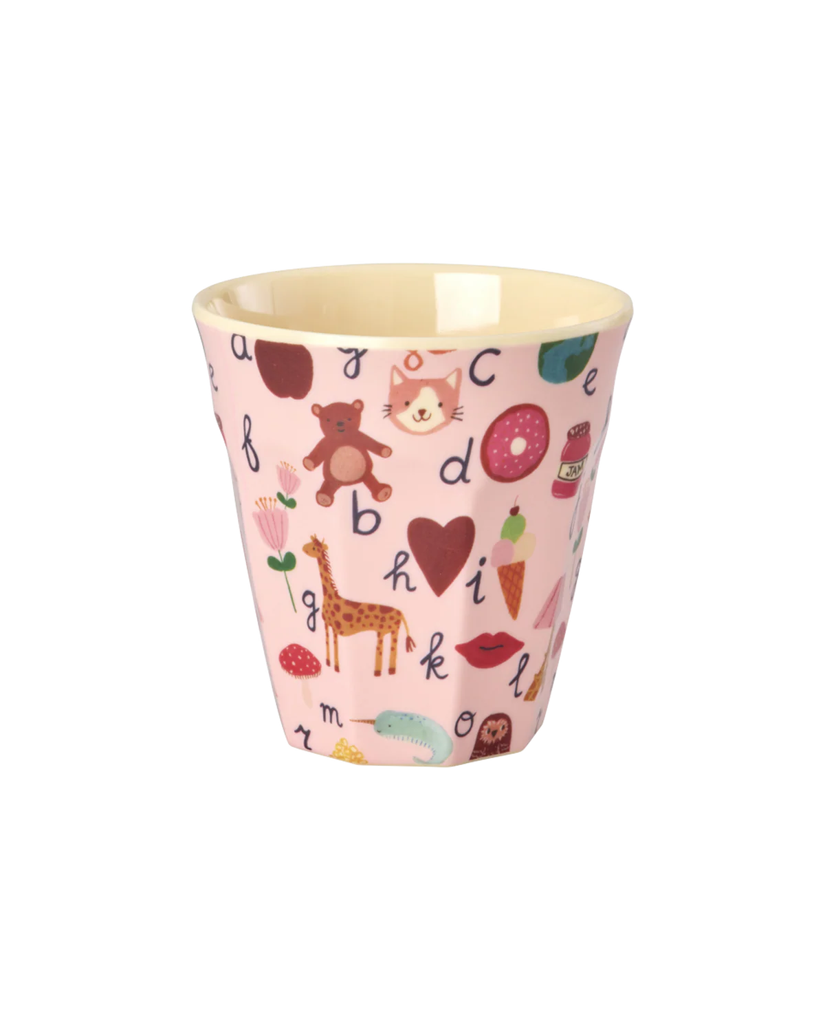 Rice - Medium beker - ABC roze